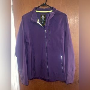 UA Purple wind breaker jacket, Large